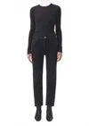 Agolde Riley Long Straight Jeans In Panoramic Black In Black