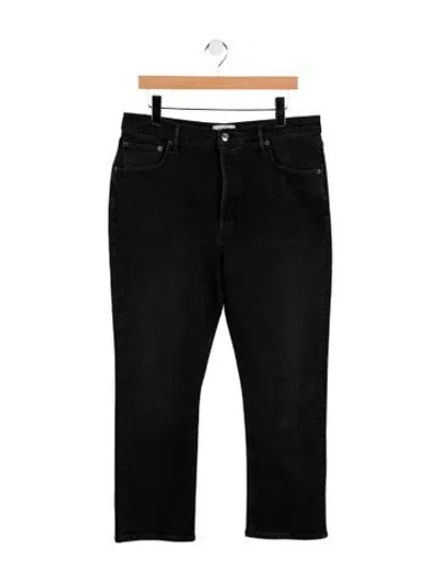 Pre-owned Agolde Riley Straight Leg Jeans In Black