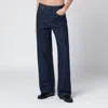 Agolde Wide-leg Jeans With Five Pockets And Belt Loops In Blue