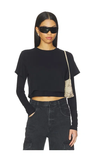 Agolde Romily Tee In Black