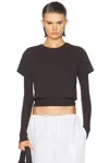 Agolde Romily Tee In Chocolate