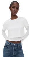 Agolde Romily Tee White Ash In White