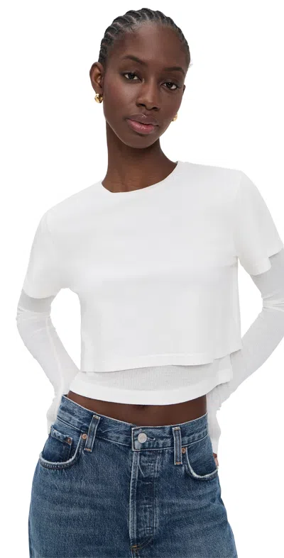 Agolde Romily Tee White Ash