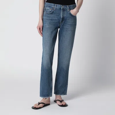 Agolde Romney Jeans In Medium Indigo Denim In Blue
