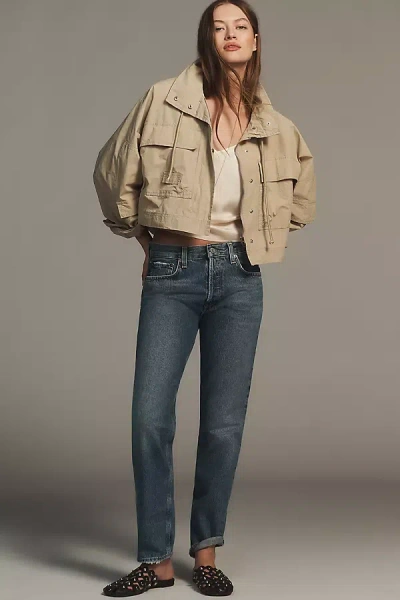 Agolde Romney Mid-rise Slim Straight-leg Jeans In Blue