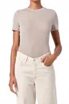 Agolde Ronya Tee In Dolphin In Neutral