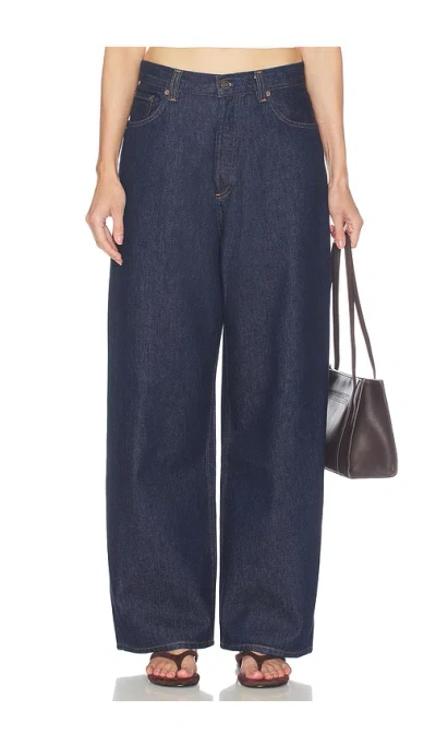 Agolde Rounded Baggy Jeans In Blue