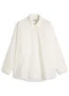 Agolde Roux Cotton-poplin Shirt In White