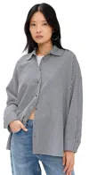 Agolde Aris Stripe Button-up Shirt In Solene Stripe