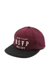 Agolde Baseball Cap With Gallery Embroidery In Red