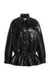 Agolde Leather Rubik Jacket In Multi