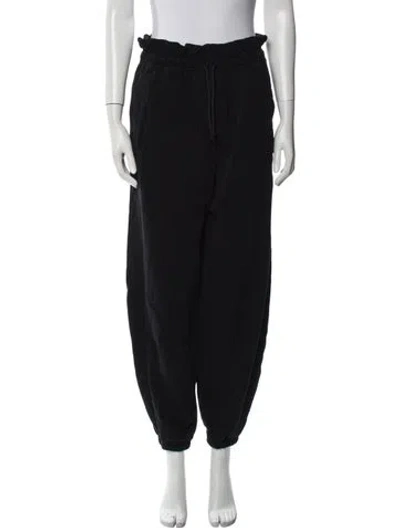 Pre-owned Agolde Ruffle Embellishment Sweatpants In Black
