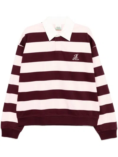 Agolde Rugby Polo Shirt In Pink