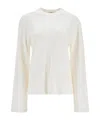 Agolde Runa Long Sleeved T-shirt In White