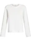 Agolde Long Sleeve Crewneck Tee In White In White