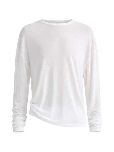 Agolde Sasha Long-sleeve T-shirt In White
