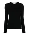Agolde Scoop-neck Lyocell-blend Jumper In Black