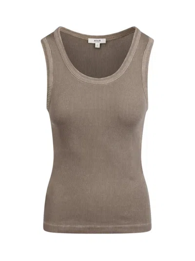 AGOLDE AGOLDE SCOOP NECK RIBBED TANK TOP