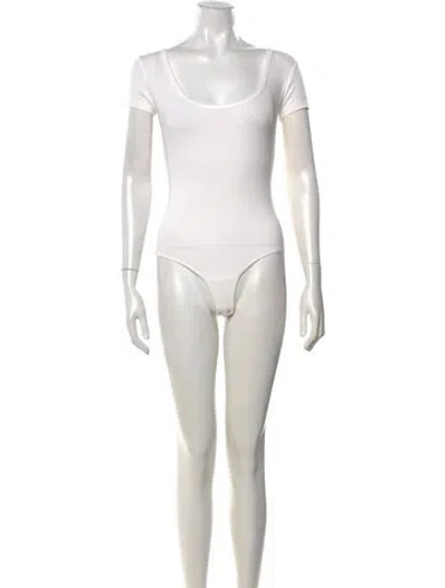Pre-owned Agolde Scoop Neck Short Sleeve T-shirt In Neutrals
