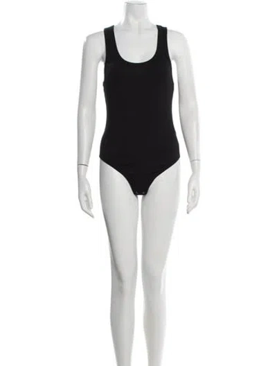 Pre-owned Agolde Scoop Neck Sleeveless Bodysuit In Blue