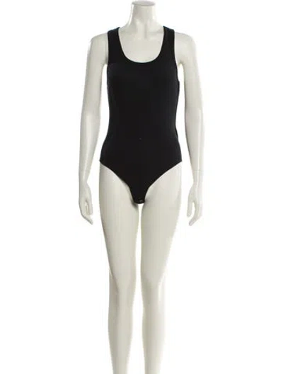 Pre-owned Agolde Scoop Neck Sleeveless Bodysuit In Neutral