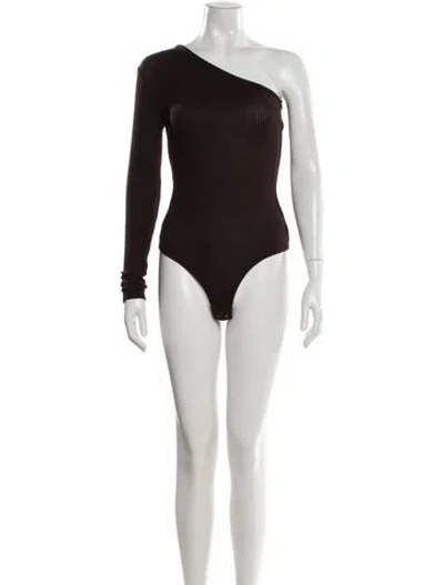 Pre-owned Agolde Scoop Neck Sleeveless Bodysuit In Neutral