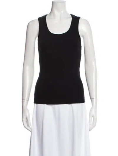 Pre-owned Agolde Scoop Neck Sleeveless Top In Black