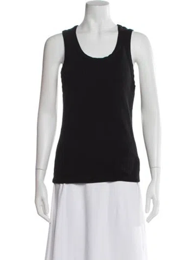 Pre-owned Agolde Scoop Neck Sleeveless Top In Black