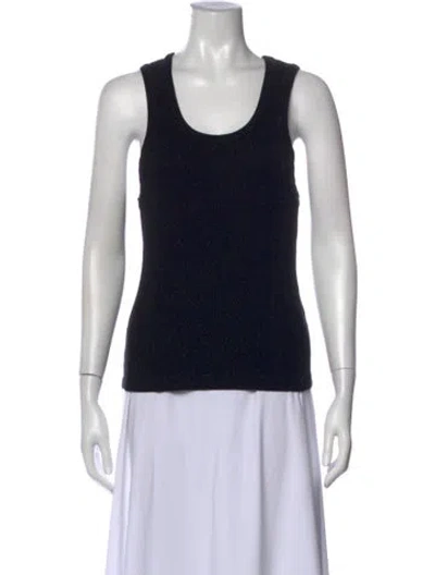 Pre-owned Agolde Scoop Neck Sleeveless Top In Black