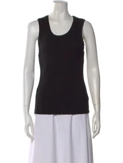 Pre-owned Agolde Scoop Neck Sleeveless Top In Black