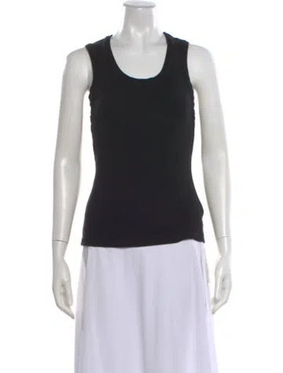 Pre-owned Agolde Scoop Neck Sleeveless Top In Black