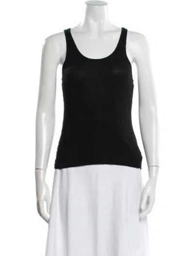 Pre-owned Agolde Scoop Neck Sleeveless Top In Black