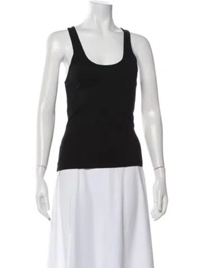 Pre-owned Agolde Scoop Neck Sleeveless Top In Black