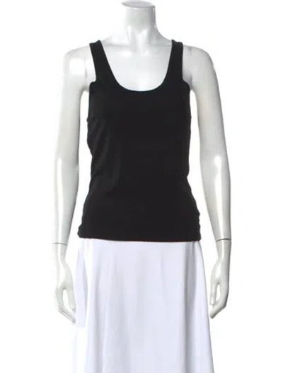 Pre-owned Agolde Scoop Neck Sleeveless Top In Black