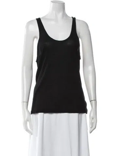 Pre-owned Agolde Scoop Neck Sleeveless Top In Black
