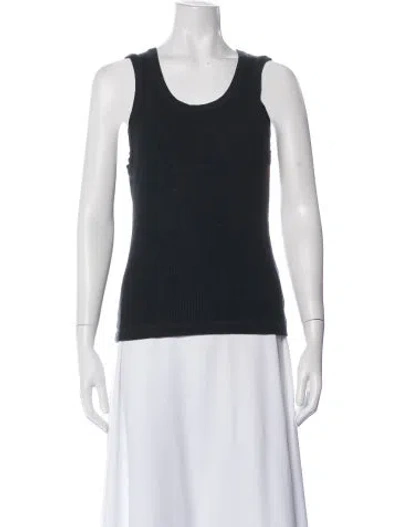 Pre-owned Agolde Scoop Neck Sleeveless Top In Blue