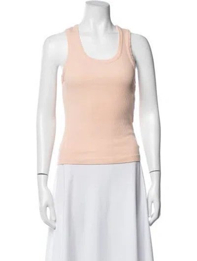 Pre-owned Agolde Scoop Neck Sleeveless Top In Orange