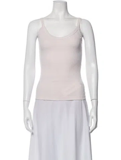 Pre-owned Agolde Scoop Neck Sleeveless Top In Pink