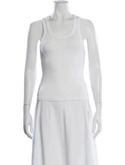 Pre-owned Agolde Scoop Neck Sleeveless Top In Purple