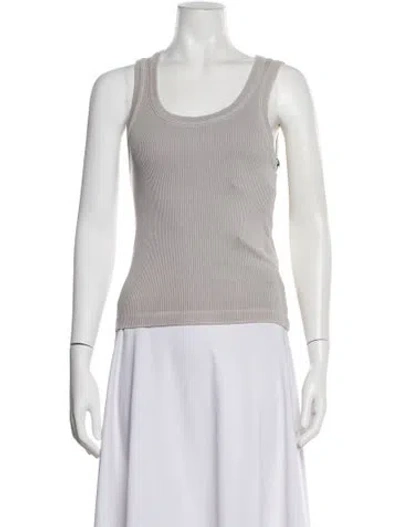 Pre-owned Agolde Scoop Neck Sleeveless Top W/ Tags In Gray