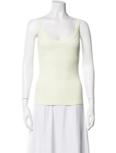 Pre-owned Agolde Scoop Neck Sleeveless Top W/ Tags In Green