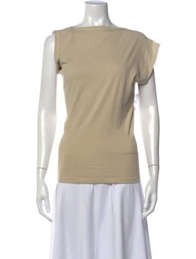Pre-owned Agolde Scoop Neck Sleeveless Top W/ Tags In Neutrals