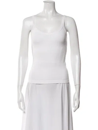 Pre-owned Agolde Scoop Neck Sleeveless Top In White