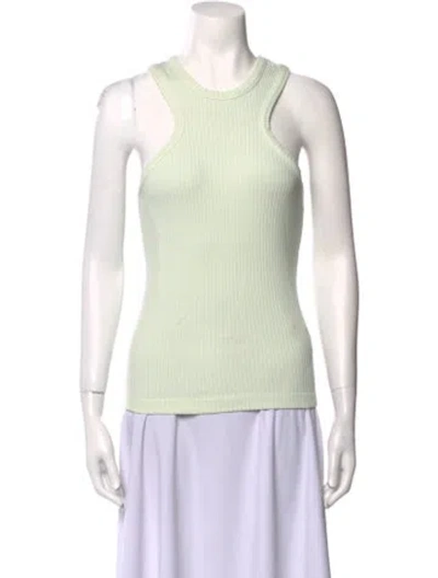 Pre-owned Agolde Scoop Neck Sweater In Green