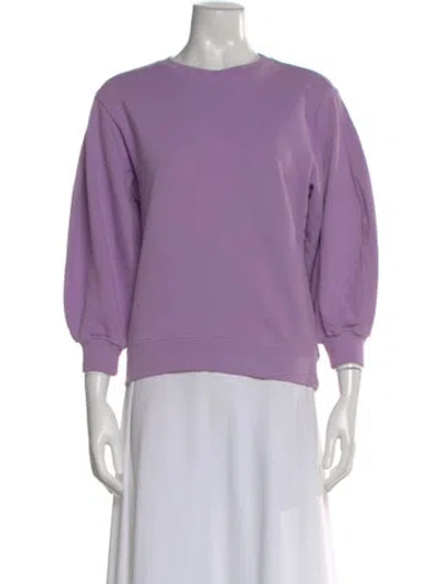 Pre-owned Agolde Scoop Neck Sweater In Purple