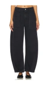 Agolde Kristen Wide Leg In Black
