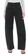 Agolde Sefton Pants Washed Black In Black