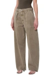 Agolde Sefton Pleated High Waist Barrel Jeans