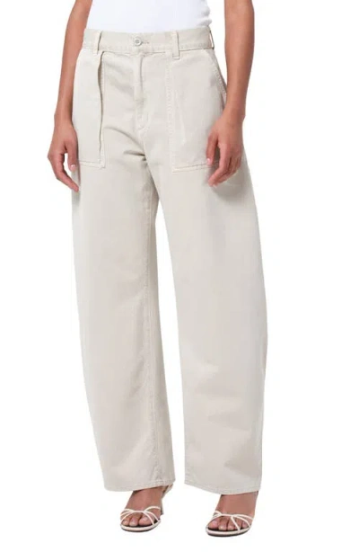 Agolde Sefton Pleated High Waist Barrel Twill Pants