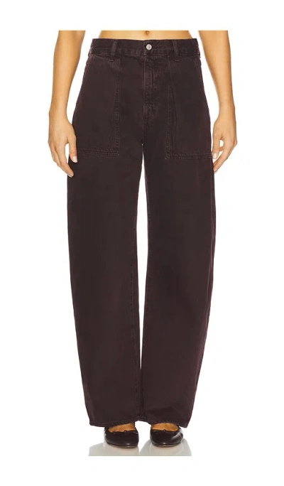 Agolde Sefton Utility Pant Jeans In Brown